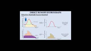 Effective rainfall hyetograph and direct runoff hydrograph shorts civilengineering hydrograph [upl. by Nylahsoj]