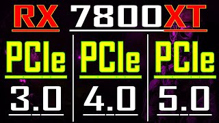 PCIe 30 vs PCIe 40 vs PCI 50  RX 7800XT  PC GAMES TEST [upl. by Drawyeh555]