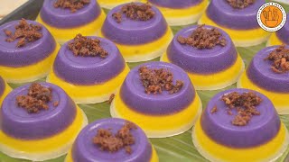 How to Make Mini Sapin Sapin  Sapin Sapin Recipe Pinoy Kakanin  Ep 100  Mortar and Pastry [upl. by Ivie]