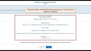 Renta 2022  Ratificación del domicilio fiscal [upl. by Norat]