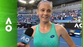 Magdalena Rybarikova on court interview 3R  Australian Open 2018 [upl. by Cassandre]