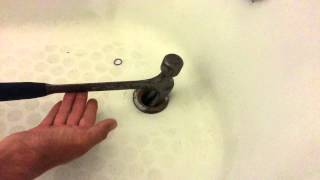 How to remove a broken tub drain pipe [upl. by Krueger]