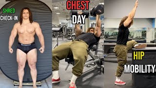 DAY IN THE LIFE SHREDDING  CHEST amp MOBILITY amp CHEAT MEAL [upl. by Ile]