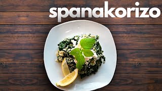 Spanakorizo  Griechischer Spinatreis  Greek spinach and rice [upl. by Nosduj]