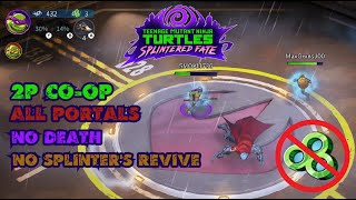 TMNT Splintered Fate  2P Coop  All Portals  No Death  No Splinters Revive [upl. by Abbe964]