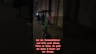 E Scooter auf der Straße ein großes Problem [upl. by Dorraj]