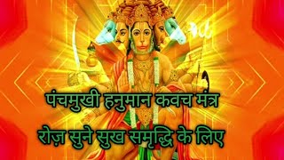 Panchmukhi Hanuman Kawach पंचमुखी हनुमान कवच मंत्र।। daily sune सुख समृद्धि के लिए [upl. by Allemaj985]