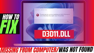 𝟚𝟘𝟚4 How To Fix d3d11dll MissingNot Found Error Windows 10 32 bit64 bit 🅽🅴🆆 [upl. by Ttoille]