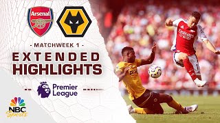 Arsenal v Wolves  PREMIER LEAGUE HIGHLIGHTS  8172024  NBC Sports [upl. by Eninotna557]