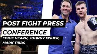 Johnny Fisher vs Alen Babic Post Fight Press Conference Eddie Hearn Johnny Fisher Mark Tibbs [upl. by Sanbo27]