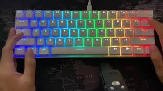 All Rk61 rgb color options [upl. by Aicilic883]