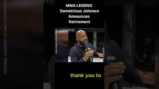 MMA LEGEND Demetrious Johnson Announces Retirement [upl. by Knowle]