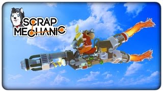 ACROBAZIE AEREE CON LA MOTO RAZZO  Scrap Mechanic Migliori Creazioni ITA [upl. by Anih]