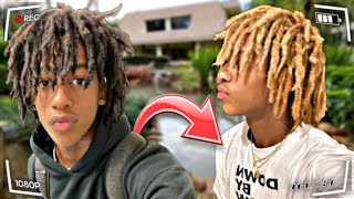 I BLEACHED MY DREADLOCKS FOR THE FIRST TIME🔥 locs dreadstylesformen dreads [upl. by Alexina780]