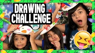 Christmas Drawing Challenge  CHALLENGES  GEM Sisters [upl. by Ddene]