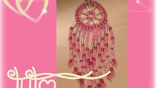 TUTO Attrape rêve  Dreamcatcher en perles PARTIE 1 [upl. by Jordain]