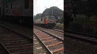 Red signaled aggressive honking slowdown Jansadharan express wap7 engine indianhighspeedtrains [upl. by Avery]