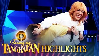 Vice Ganda wittingly pulls Jhongs hair  Tawag Ng Tanghalan [upl. by Nerrol]