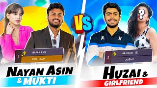 NayanAsin amp Mukti Vs HuzaiAsin amp His Girlfriend 😱 Challenge Gone Wrong 😂  Garena Free Fire [upl. by Annaej656]