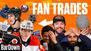 REACTING TO INSANE FAN PROPOSED TRADES  BarDown Podcast [upl. by Meurer]