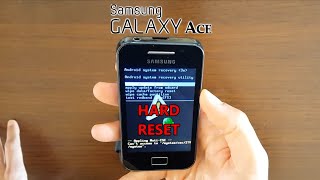 Samsung Galaxy Ace GTS5830  Hard Reset amp First Configuration [upl. by Yeca820]