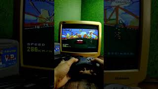 Virtua Racing Sega Mega Drive Toshiba QT CRT TV [upl. by Nnaear114]