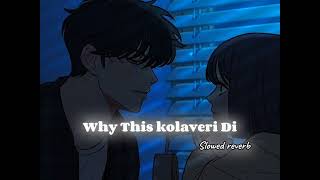 Why This kolaveri Dislowed reverb Songlights lofi [upl. by Helsa25]