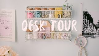 Desk Tour  Craft Organization [upl. by Atalanta]