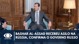 Bashar alAssad recebeu asilo humanitário na Rússia confirma o governo russo  Band em Alta [upl. by Myk]