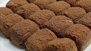 Homemade Chocolate  Condensed Milk Chocolate Truffles  How to make condensed milk  Cocoa Powder [upl. by Atsylak772]