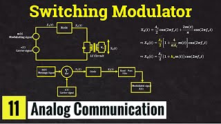 Switching Modulator for Amplitude modulated signal generation  Lec11 [upl. by Nos]