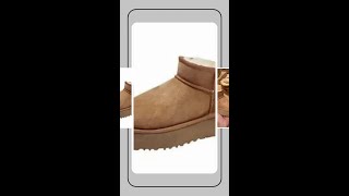 Antiskid Sheepskin Snow Boots [upl. by Janicki]