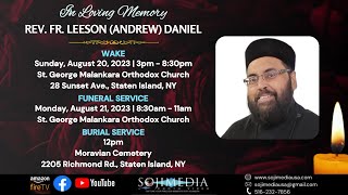 FUNERAL SERVICE  REV FR LEESON ANDREW DANIEL [upl. by Pooh]