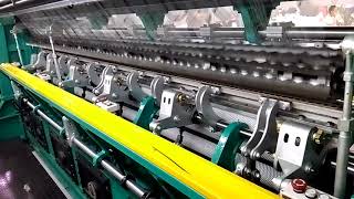 Double Needle Bar Raschel Knitting Machine [upl. by Elisha845]