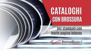 Cataloghi con brossura per stampati con molte pagine interne [upl. by Ayhtak107]