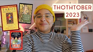 welcome to thothtober how im studying thoth tarot this month books decks and more [upl. by Gnaoh]