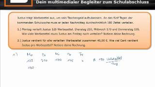 Zentrale Abschlussprüfung Mathe ZP 10 NRW Hauptschule 2009 11a [upl. by Nirad]