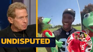 UNDISPUTED  quotRaiders poke bearquot  Skip on Raiders mock Patrick Mahomes with Kermit the Frog puppet [upl. by Wehttam]