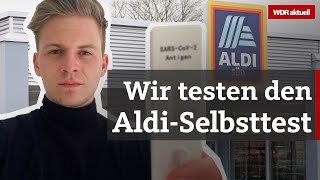 So funktioniert der CoronaSelbsttest von Aldi I Aktuelle Stunde [upl. by Anastos279]