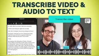 How to Automatically Transcribe Video amp Audio into Text Online [upl. by Thaddeus616]