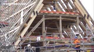 Chantier de la Cathédrale NotreDame de Paris 23 novembre 2023  Rénovation Charpente Forêt flèche [upl. by Norbie]