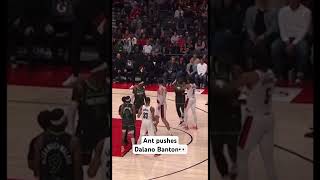 Timberwolves and Blazers game gets chippy👀via houseofhighlightsig nba anthonyedwards shorts [upl. by Marybelle]