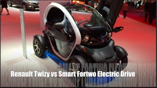 Renault Twizy 2014 vs Smart Fortwo Electric Drive 2014 [upl. by Hahsia]