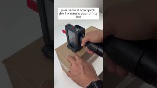 PrintPeak handheld printer for barcodes and product customizations handheldprinter smallbusiness [upl. by Nrevel]