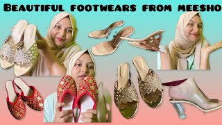 Meesho beautiful footwear under ₹500 meesho vlog haul footwear viralvideo review affordable [upl. by Otilegna]