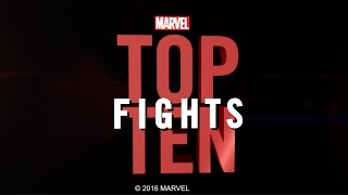 Marvel Top 10 Fights [upl. by Anaeed]