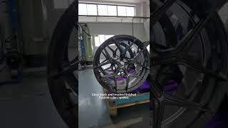 BMW X5 wheels black and brushed rims 21x95 and 21x105 at JOVA WHEELS factory [upl. by Nareik134]