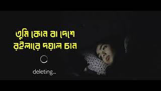 Tumi Konba Deshe Roilare Doyal Chan 😢💔 Lofi Slowed amp Reverb Saif Zohan  Bangla New Song 2024 [upl. by Ardnazxela]