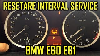 BMW E60 E61 Resetare Interval Service [upl. by Menendez]