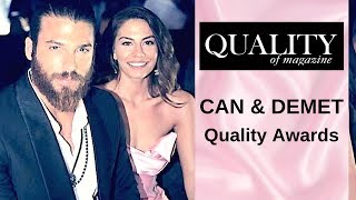 Can Yaman and Demet Ozdemir ❖ Quality Awards Ceremony ❖ English ❖ 2019 [upl. by Redman]